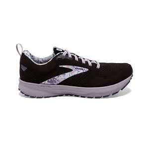 Brooks Revel 5 Road Running Shoes - Womens, Black/Purple/White | IE-ZHG264875